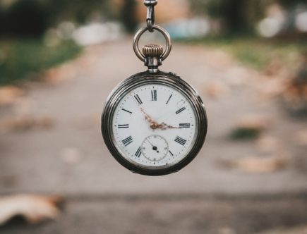 pocket watch at 3:55