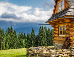 Chalet en bois en Haute-Savoie