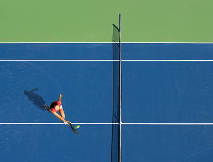 Construction d'un court de tennis à Cannes